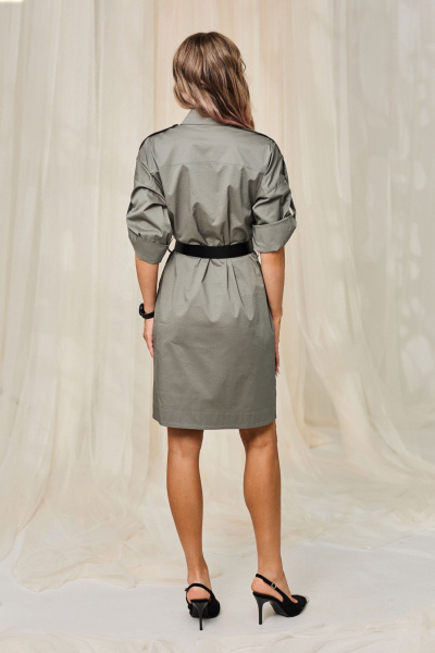 Платье Golden Valley 44354 хаки - фото 3