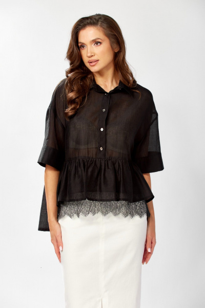 Блуза KaVaRi 429 черный - фото 6