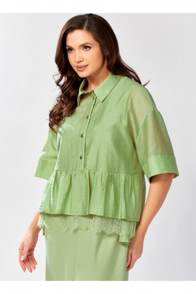 Блуза KaVaRi 429.2 олива - фото 1