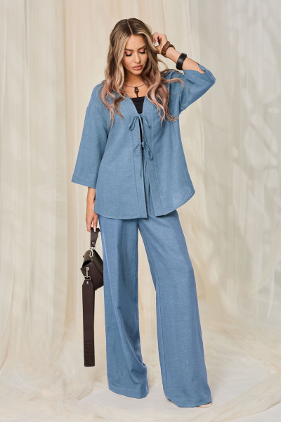 Блуза, брюки Golden Valley 6759 голубой - фото 1