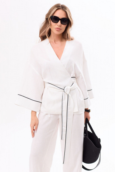 Блуза, брюки Golden Valley 6764 белый - фото 3