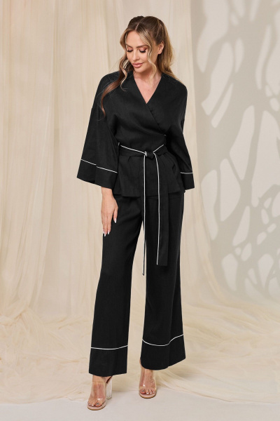 Блуза, брюки Golden Valley 6764 черный - фото 1