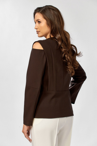 Жакет KaVaRi 6010.2 коричневый - фото 7
