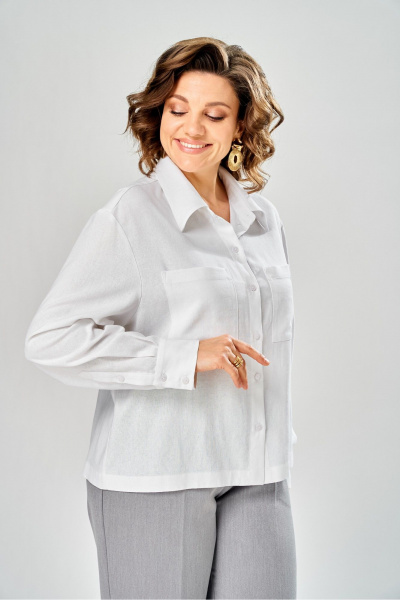 Рубашка KaVaRi 4031 белый - фото 7