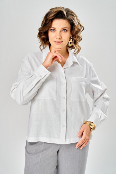 Рубашка KaVaRi 4031 белый - фото 5