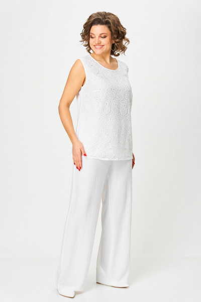 Брюки, жакет, топ Svetlana-Style 2025 молочный - фото 7