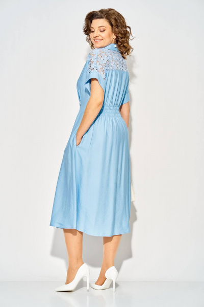 Платье Liliana 1519 голубой - фото 9