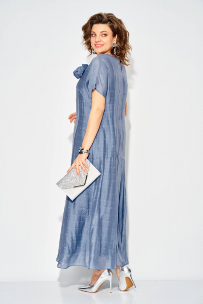 Платье Liliana 1524 сине-голубой - фото 4