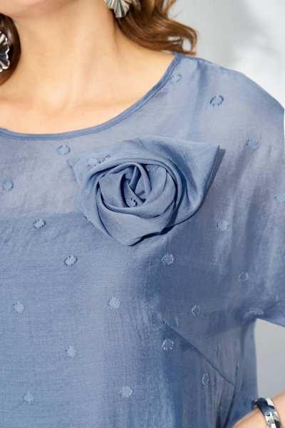 Платье Liliana 1524 сине-голубой - фото 2