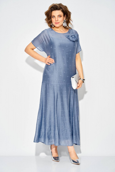 Платье Liliana 1524 сине-голубой - фото 1