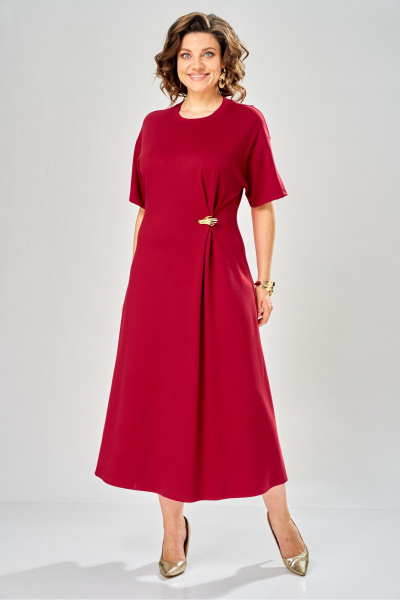Платье KaVaRi 1138.1 красный - фото 5