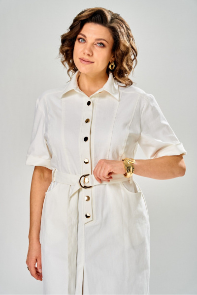 Платье KaVaRi 1147 белый - фото 7