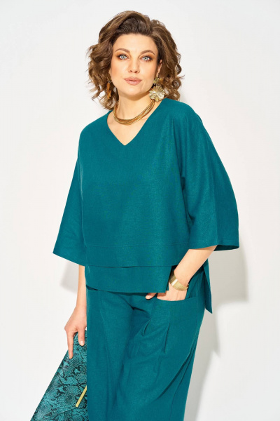 Брюки, туника Liliana 1526 морская_волна - фото 7