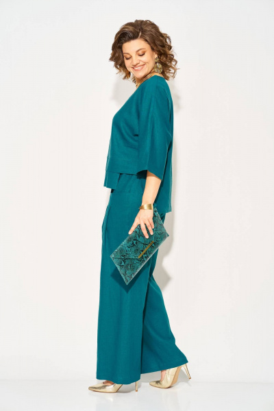 Брюки, туника Liliana 1526 морская_волна - фото 6