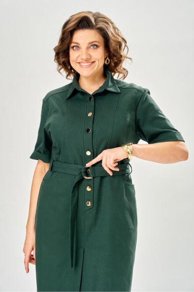 Платье KaVaRi 1147.1 зеленый - фото 9