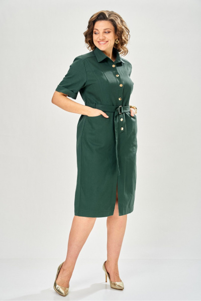 Платье KaVaRi 1147.1 зеленый - фото 3