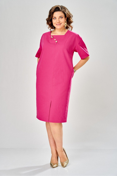 Платье KaVaRi 1148 фуксия - фото 3