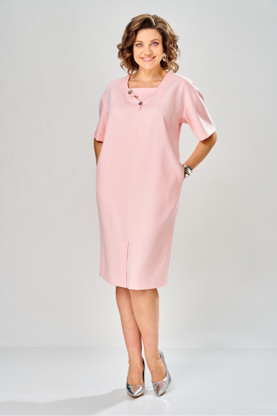 Платье KaVaRi 1149 светло-розовый - фото 4