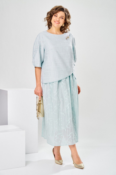 Платье Romanovich Style 1-2913 голубой - фото 3