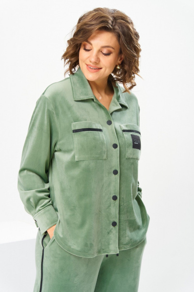 Брюки, жакет Romanovich Style 2-2857 оливковый - фото 18