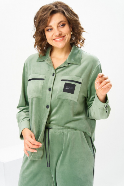 Брюки, жакет Romanovich Style 2-2857 оливковый - фото 16