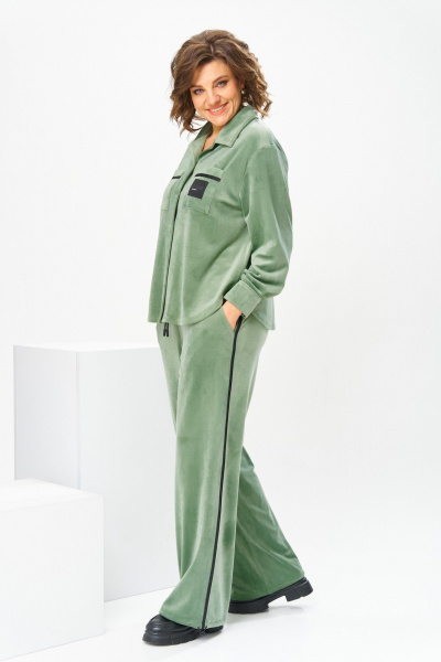 Брюки, жакет Romanovich Style 2-2857 оливковый - фото 13