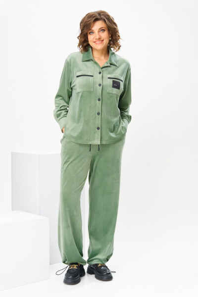 Брюки, жакет Romanovich Style 2-2857 оливковый - фото 12