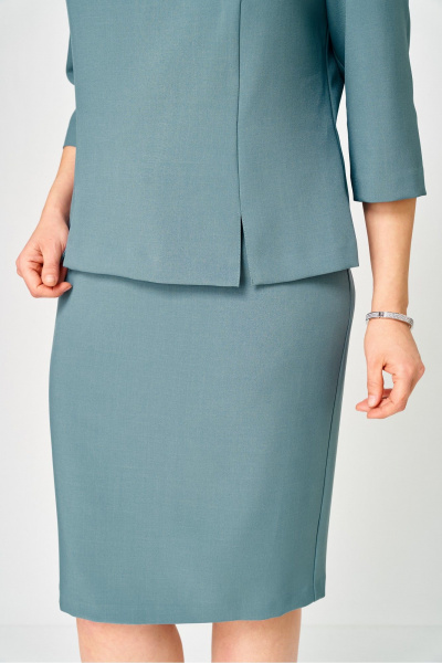 Блуза, украшение, юбка DaLi 7055.2 морская волна - фото 3