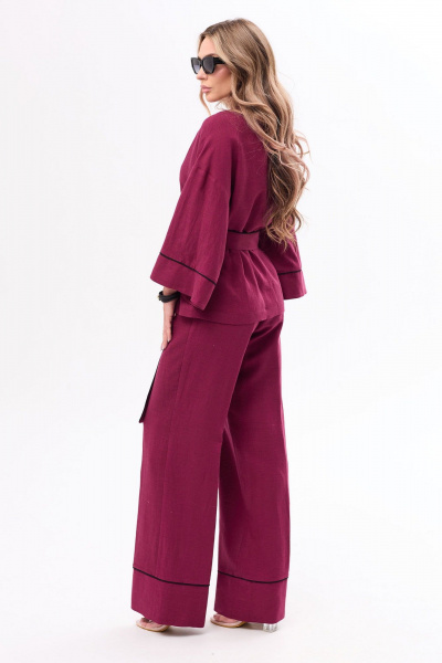 Блуза, брюки Golden Valley 6764 бордовый - фото 3