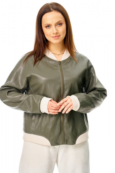 Бомбер AVE RARA 1073 хаки - фото 1