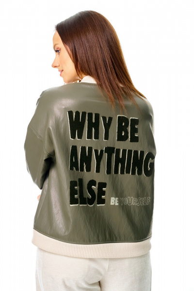 Бомбер AVE RARA 1073 хаки - фото 3