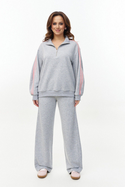 Джемпер AVE RARA 2262 серый-меланж - фото 4