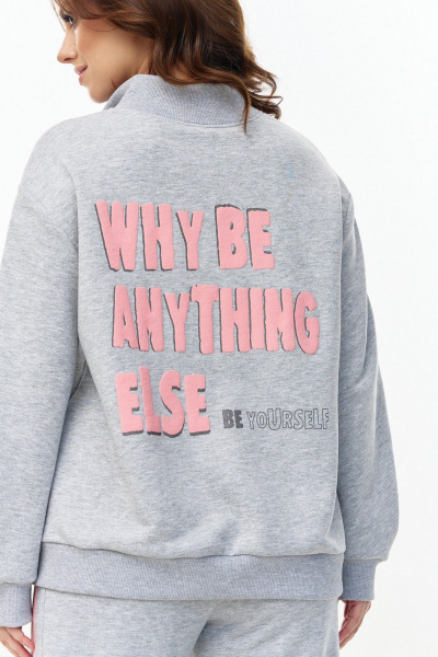 Джемпер AVE RARA 2262 серый-меланж - фото 3