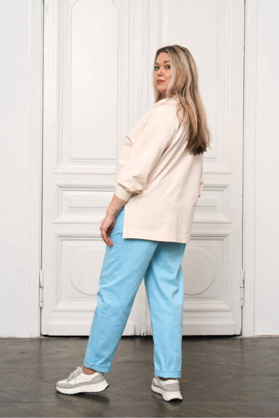 Брюки GRATTO 3230 голубой - фото 3