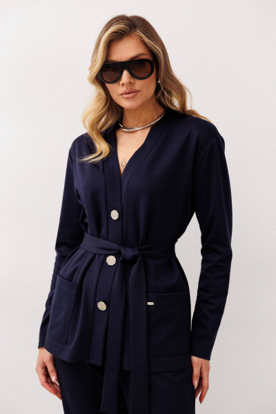 Брюки, кардиган Anastasia 1287 темно-синий - фото 8