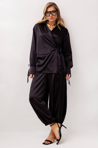 Блуза, брюки Anastasia 1353 черничный - фото 6
