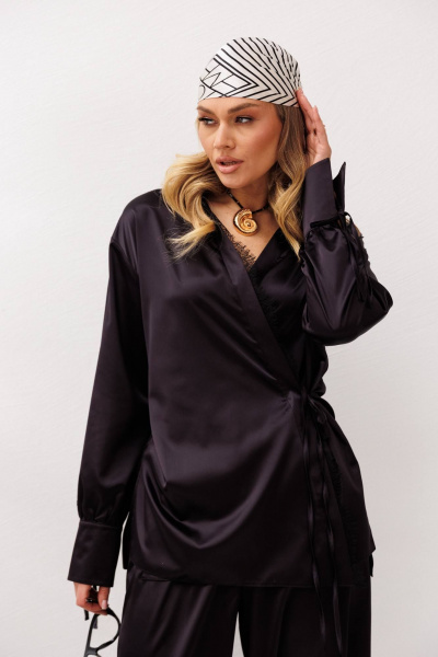 Блуза, брюки Anastasia 1353 черничный - фото 3