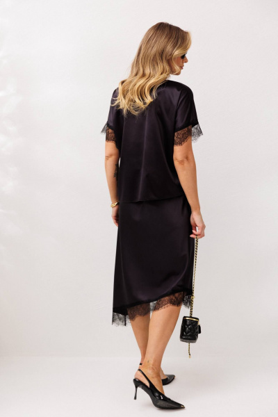 Блуза, юбка Anastasia 1352 черничный - фото 4