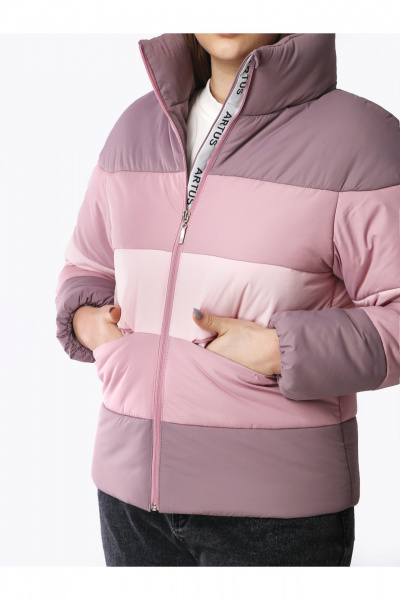 Куртка АРТУС 24С19-Р57 серая_орхидея - фото 8