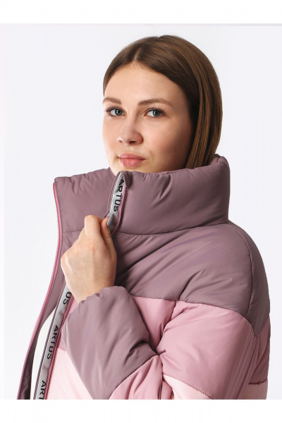 Куртка АРТУС 24С19-Р57 серая_орхидея - фото 7