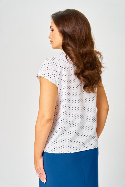 Блуза LeNata 12550 горох - фото 5