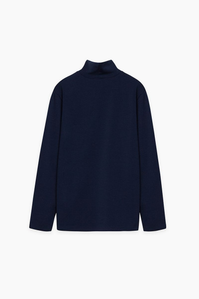 Джемпер с классическим крой из трикотажа для делового образа Bell Bimbo 212227 т.синий - фото 3