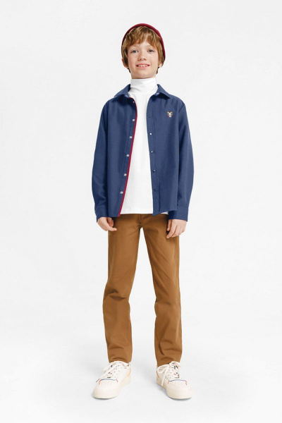 Брюки из хлопкового текстиля в деловом стиле Bell Bimbo 213030 песок - фото 2