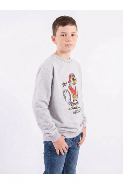 Джемпер 8 Марта 133550-5С5014Д40-134,140 серый - фото 2