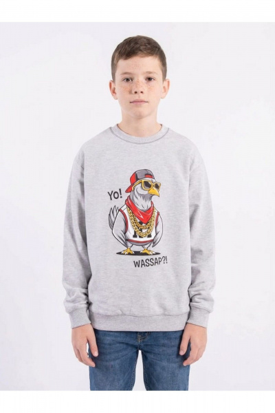 Джемпер 8 Марта 133550-5С5014Д40-134,140 серый - фото 1