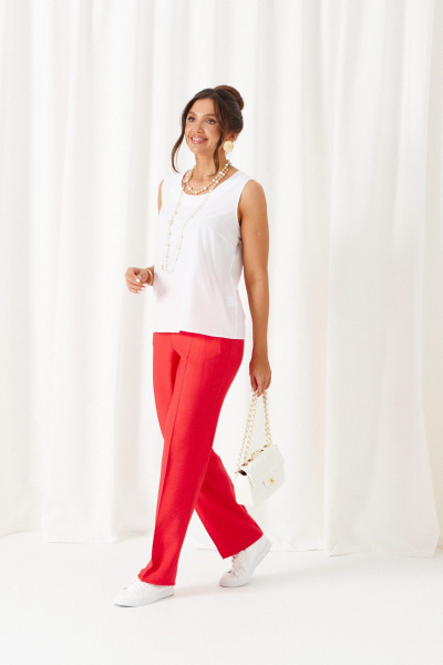 Блуза, брюки, топ Beautiful&Free 6454 красный - фото 12