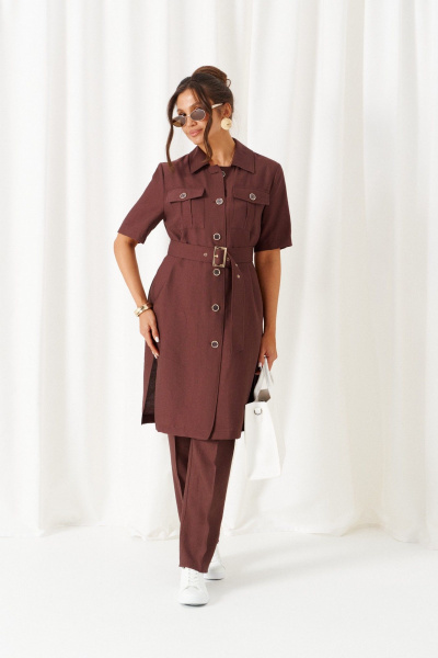 Блуза, брюки, топ Beautiful&Free 6454 шоколад - фото 3