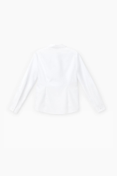 Демисезонная белая деловая блузка из текстиля Bell Bimbo 213256 белый - фото 3