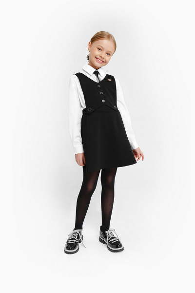 Демисезонная белая деловая блузка из текстиля Bell Bimbo 213256 белый - фото 8