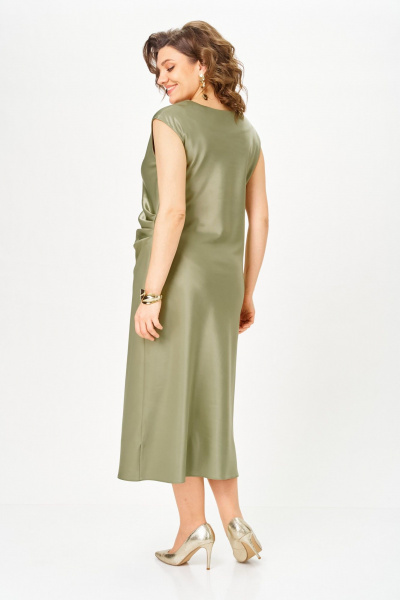 Платье ANASTASIA MAK 1317 фисташковый - фото 4